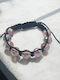 Acrylic Beads Bracelet Pink Knotted