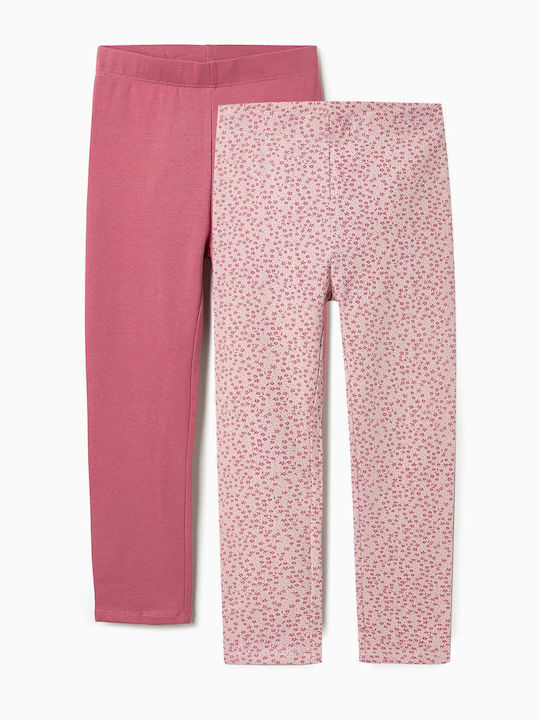 Kids Leggings Set Long Dusty Rose