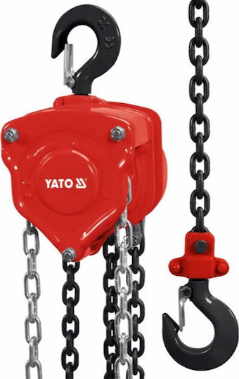 Ръчна верижна лебедка Yato, капацитет 5000 кг, височина 3 м