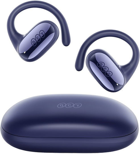 QCY Crossky GTR 2 Offenes Ohr Bluetooth-Freisprecheinrichtung Kopfhörer mit Schweißresistenz und Ladeetui Blau