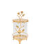 Keskor Metallic Sweet Jar with Lid Gold 14x14x24cm