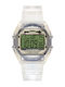 adidas Digital Two Digital Women's Watch Chronograph with Transparent Rubber Strap