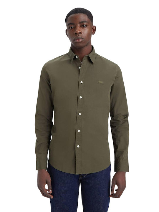 Levi's Men's Shirt Long Sleeve Olive