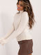 Sublevel Women's Sweater Turtleneck Light Beige