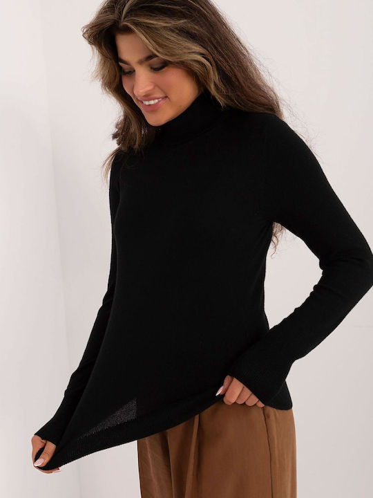 Sublevel Women's Sweater Turtleneck Black