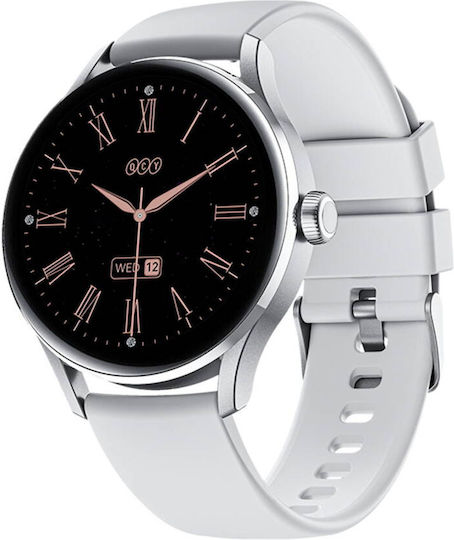 QCY Elite S11 Smartwatch with Heart Rate Monitor (Gray - Small)