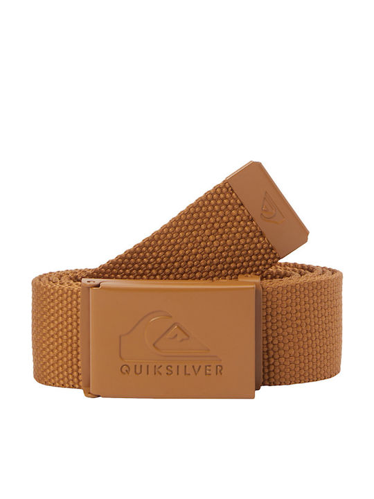 Quiksilver Principal Men's Belt Webbing Belt Brown