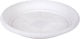 Et Plast Plate Pot Plastic White 30x30cm