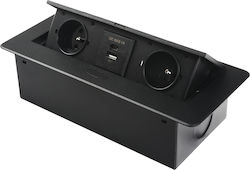 Spacetronik SPS-D24CB Pop-up Steckdose Spacetronik SPS-D24CB Pop-up Steckdose