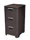 Curver Kunststoff Lebensmittelregal mit 3 Ebenen Braune 38x33x60cm