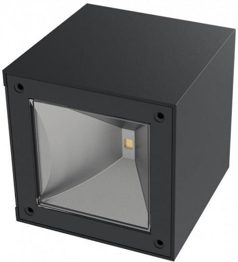 Strend Pro Garten Solar Wandleuchte Größe 10x10x10 cm Schwarz