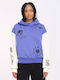 Keutchi Hoodie Γυναικείο Φούτερ με Κουκούλα Ballpoint Blue