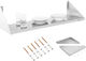 Single 90cm Stainless Steel Wall-mounted Shelf