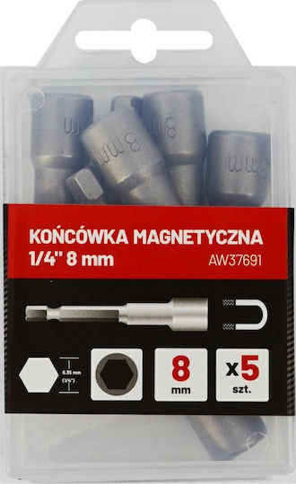 Awtools Magnetic Bit 1/4" 8mm