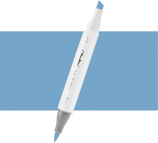 Ohuhu Honolulu Smoky Blue B260 Zeichenmarker 6mm Doppelseitig