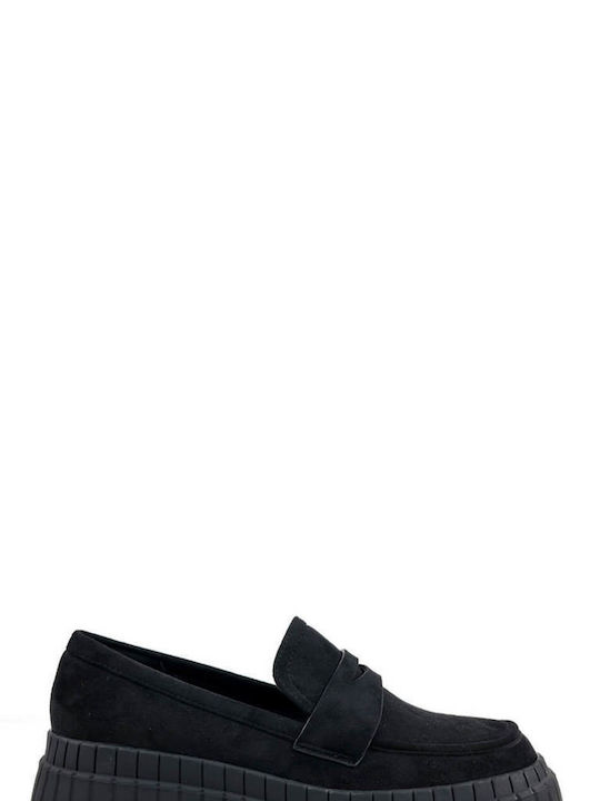 Black Loafers Rubber Sole