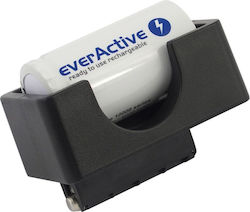 everActive Зарядно за батерии Ni-MH Размер D в Черен цвят