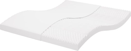 7-Zonen-Schaummatratze Härtegrad 20 ILD Weiß 200x220cm 1 Stk Doppel Weiß