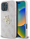 Guess Logo Back Cover Δερματίνης Ροζ (iPhone 16...