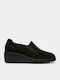 Ανατομικά Γυναικεία Slip-On Δερμάτινα Μαύρα