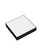 Sofia Square-24 Plafonieră LED Neagră Lumină Rece 24W 170x170 mm 2160 Lm Negru