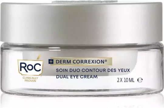 Roc Derm Correxion Dual Eye 2-in-1 Anti-Wrinkle Cream Eye Area 2x10 Ml