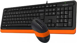 A4Tech F1010 Σετ Πληκτρολόγιο & Ποντίκι Αγγλικό US