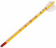 Aqua Nova Glass Thermometer Yellow