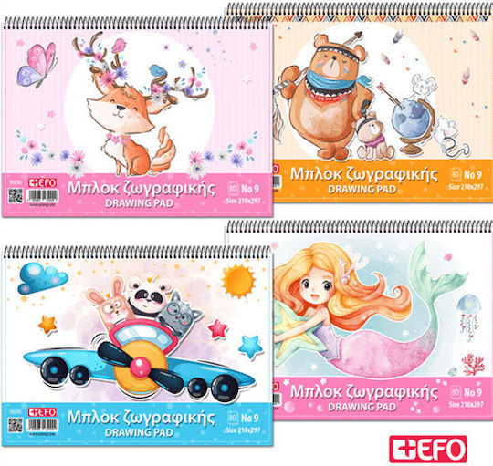 +Efo Bloc de Desen A4 21x29.7cm 80 Foi 1buc (desene și modele diverse)