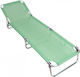 Summer Club Foldable Aluminum Beach Sunbed Gree...