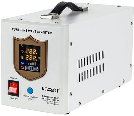 UPS Încălzire Centrală 1000VA/700W 12V Undă Sinusoidală Pură Alb