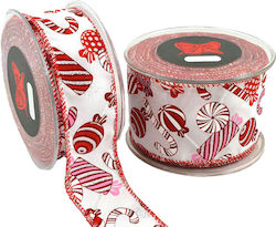 Weihnachtsband Drahtdesign Süßigkeiten 9m