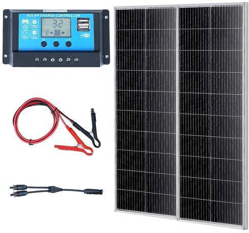 Vevor GDSDJTYNBDJGBIR76V9 Monocrystalline Solar Panel 200W 12V 1095x450x29mm