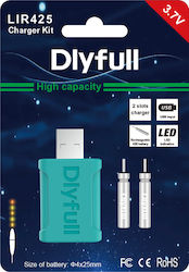 Dlyfull Φορτιστής 3,7v Blister 2 Μπαταρίες Lir435ch