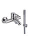 Viospiral Etna Mixing Bathtub Shower Faucet Complete Set Silver