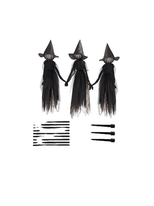 Witch Halloween Decoration Color-changing Lights Sound-activated Feature B-no Vioce-3pcs