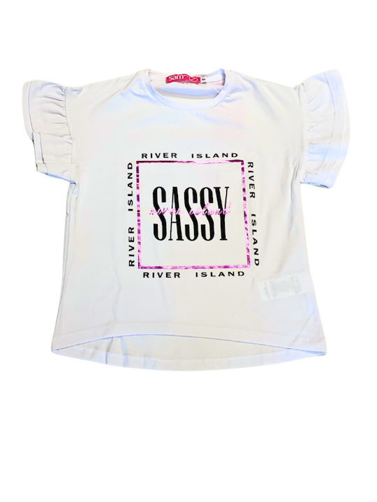 Sam 0 13 Kids Blouse Short Sleeve White