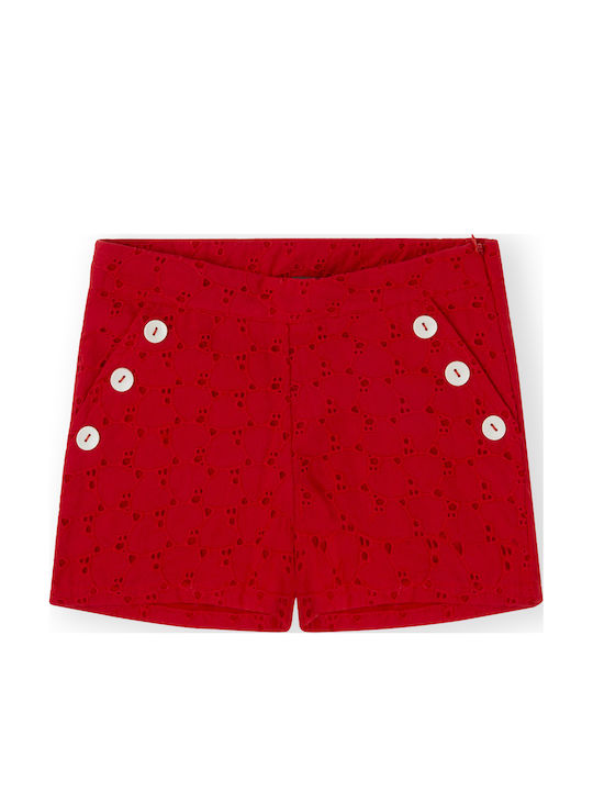 Kinder-Shorts/Bermudas Stoff Rot