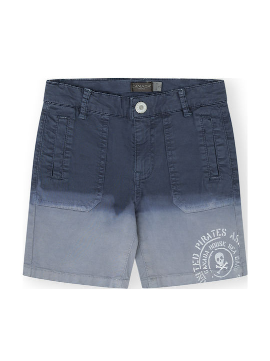 Kinder-Shorts/Bermudas Stoff Marineblau