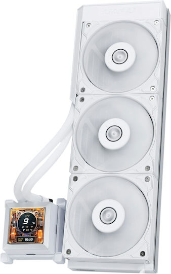 Lian Li Hydroshift LCD AIO Water Cooling System AIO CPU With 3 White 120mm Fans