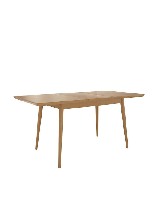 Ines Table Dining Room Wooden Fusiko 140x80x76cm