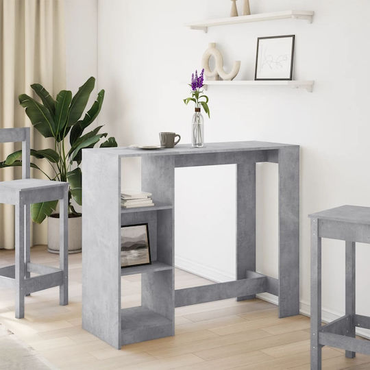 Tisch Bar Holz Gray 124x46x103.5cm