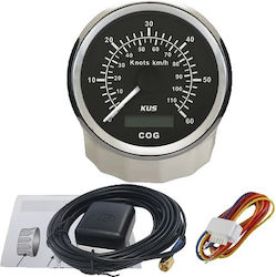 Marine GPS Tachometer 85mm Durchmesser Rot & Gelb Hintergrundbeleuchtung 60 Knoten-bs