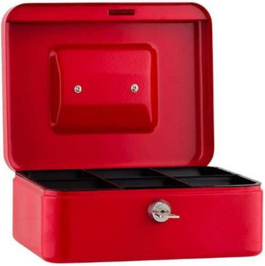Sax Cash Box with Lock Red 815-99