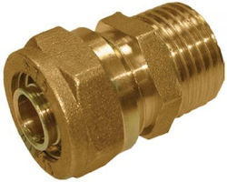 Brass Male Compression Fitting 22mm x 3mm x 3/4”