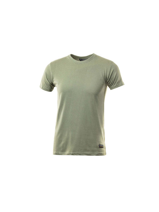 Al Franco Men's Short Sleeve T-shirt Khaki