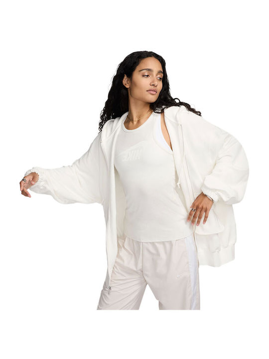 Nike Sportswear Women's Long Hooded Cardigan White