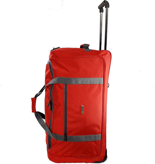 RCM Sack Voyage 54lt Red with Wheels Fabric L62xW23xH38cm