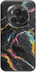 Marmură Crăpată Colorată Honor Magic 6 Pro 5G TPU Negru Silicon Negru