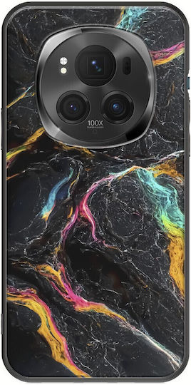 Marmură Crăpată Colorată Honor Magic 6 Pro 5G TPU Negru Silicon Negru